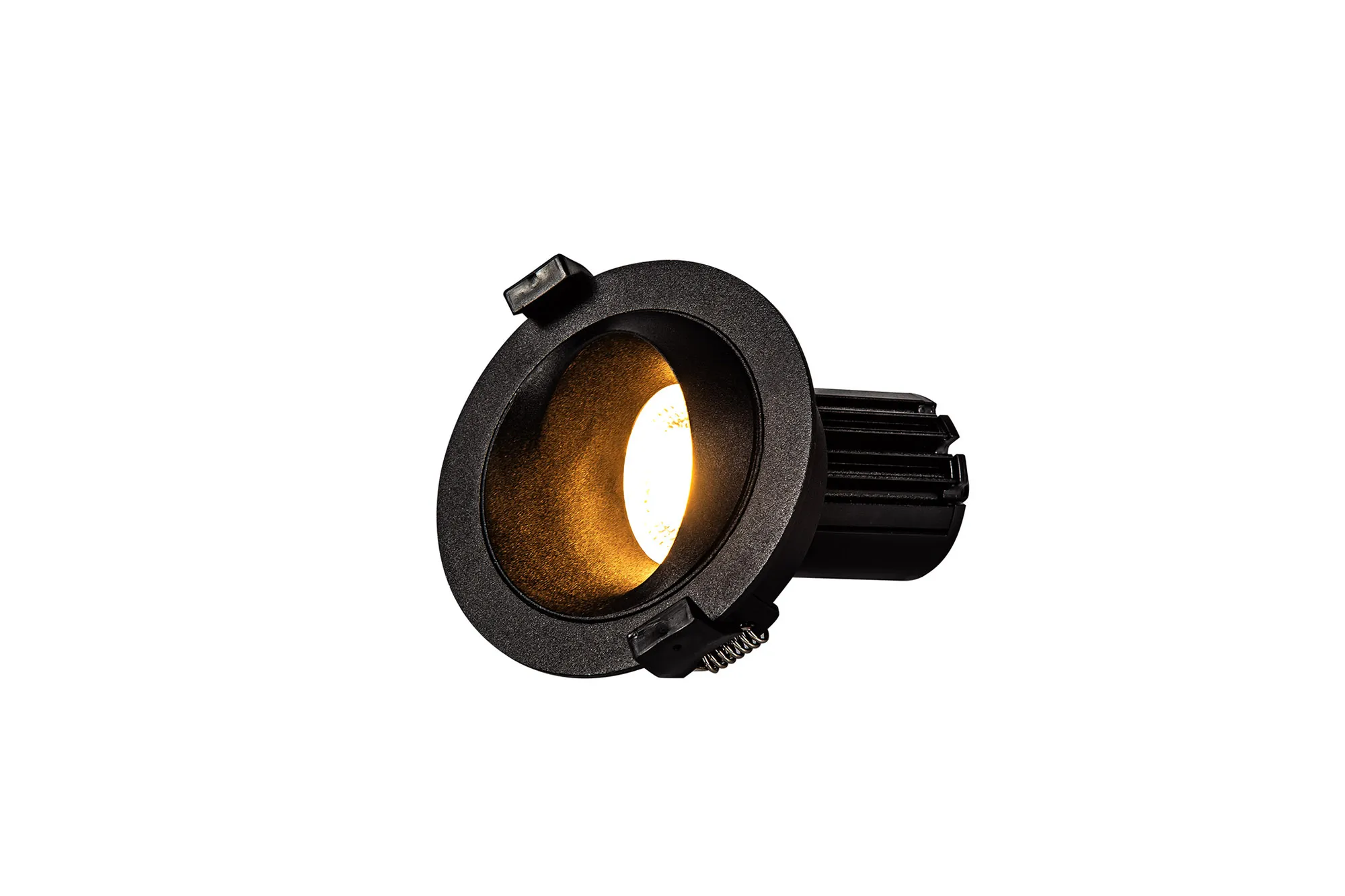 DM201170  Bonia 10 Dimmable Tridonic 10W 631lm 2700K 36°, Black/Black 27° Angled Round Downlight , NO DRIVER REQUIRED, 5yrs Warranty
